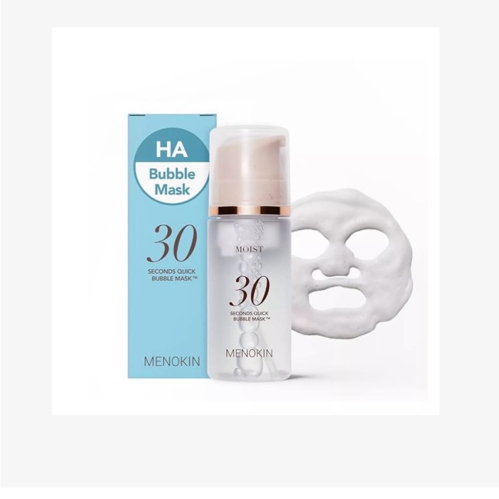 Menokin HA Bubble Mask 30-Second Quick Bubble Mask - White sku255